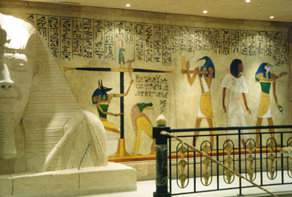 decor egyptien peint