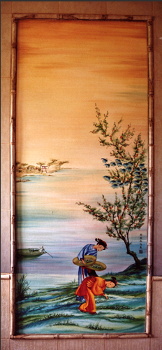 peinture salle de bain japon